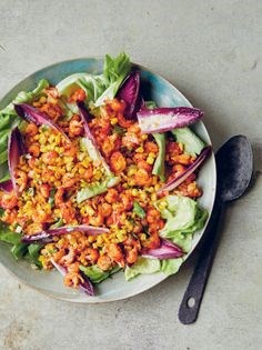 Crayfish salad from a Lithuanian lagoon