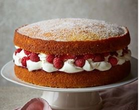 Cream & jam sandwich cake