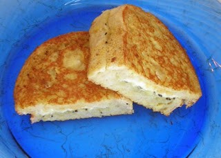Cream cheese & jam stuffed French toast