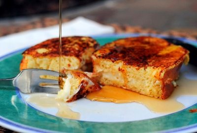 Cream cheese stuffed French toast