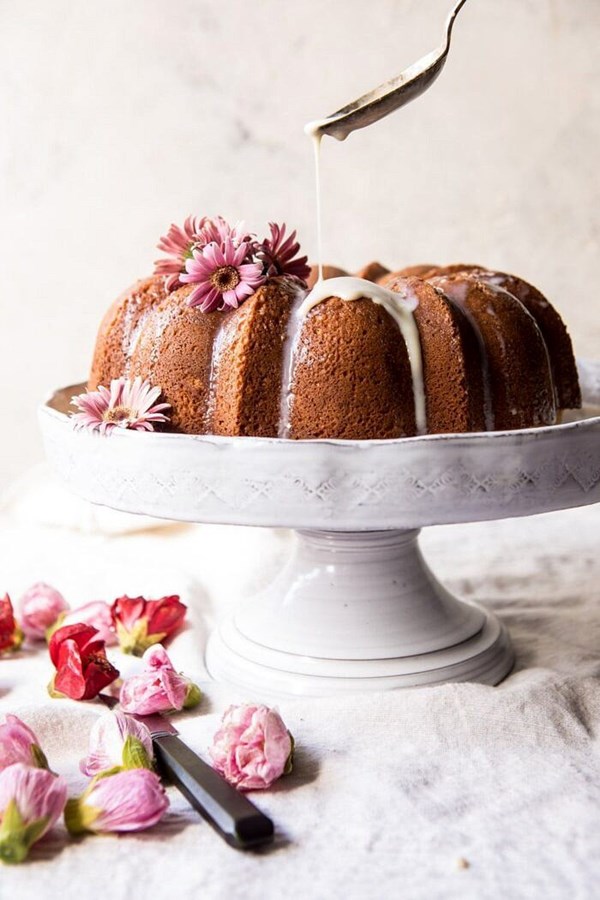 Cream cheese swirled coconut tres leches cake