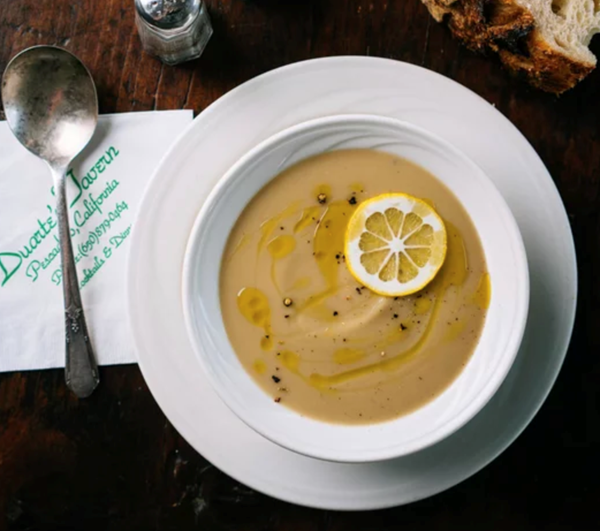 Cream of artichoke soup