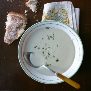 Cream of artichoke soup