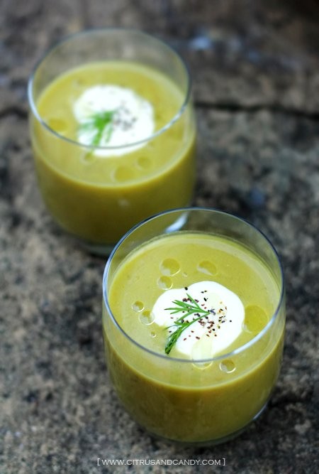 Cream of asparagus soup
