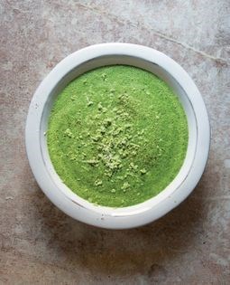 Cream of parsley soup with fresh horseradish