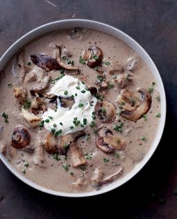 Cream of roasted mushroom soup