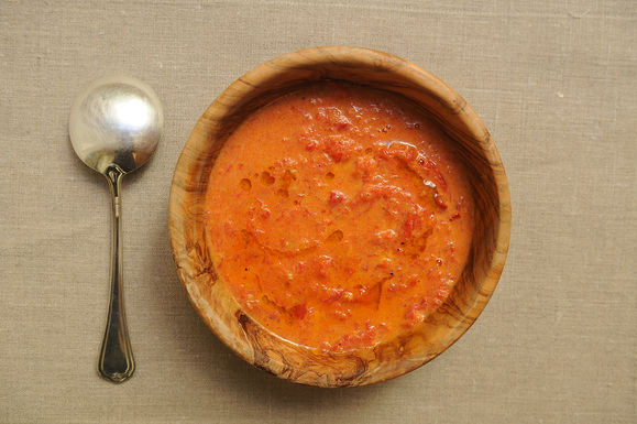 Cream of roasted tomato soup
