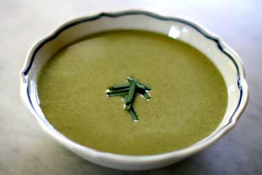 Cream of spinach soup
