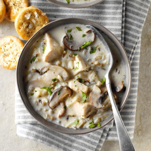 Cream of turkey & wild rice soup