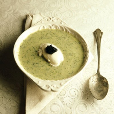 Cream of watercress soup 
