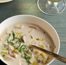 Cream of wild mushroom soup