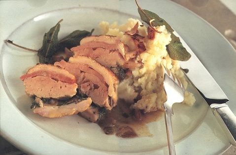 Cream smothered pheasant