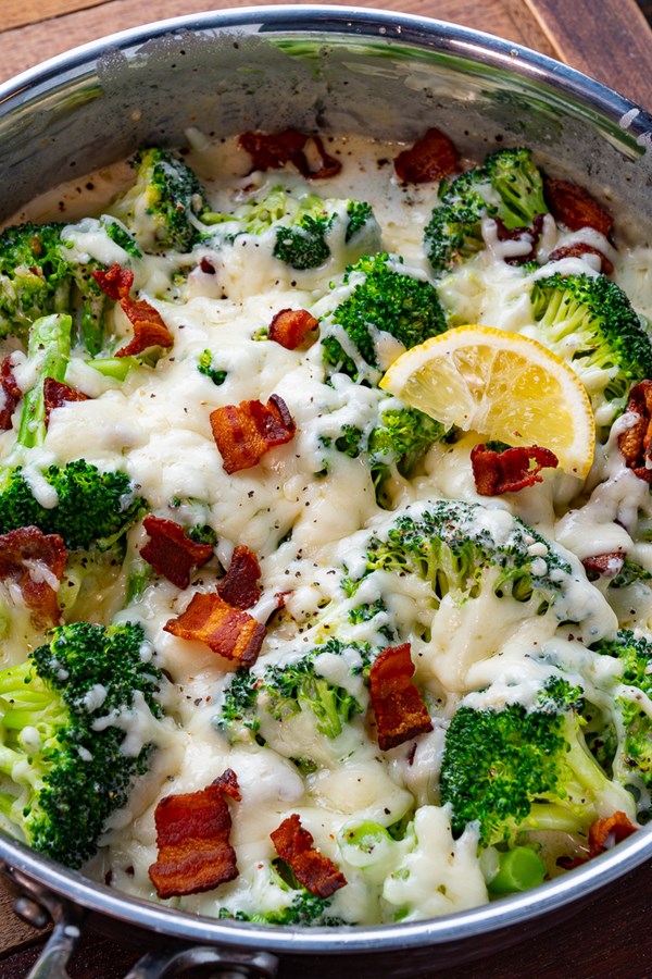 Creamed broccoli