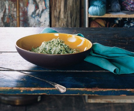 Creamed broccoli with Parmesan