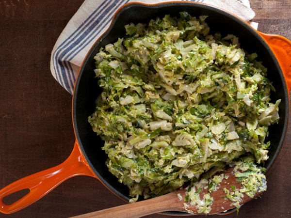 Creamed Brussels sprouts