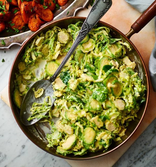 Creamed Brussels sprouts