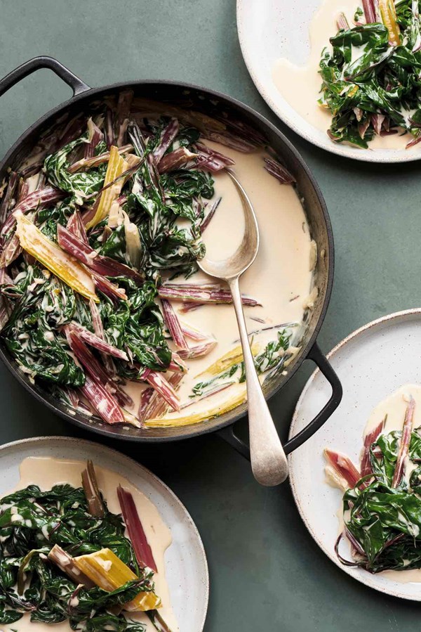 Creamed chard