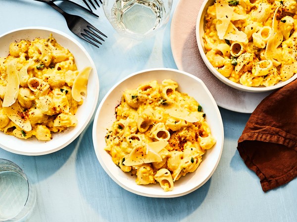 Creamed corn pasta