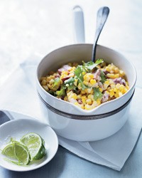 Creamed corn with bacon