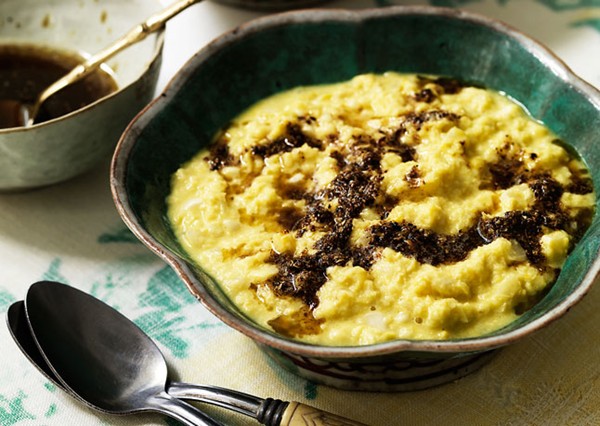 Creamed corn with garam masala butter