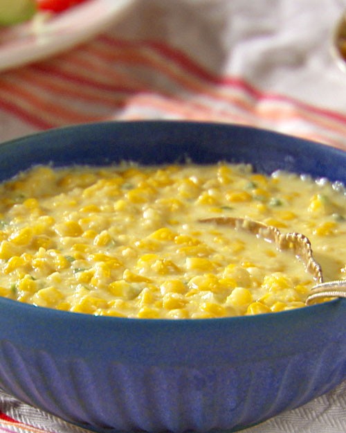 Creamed corn with jalapeño