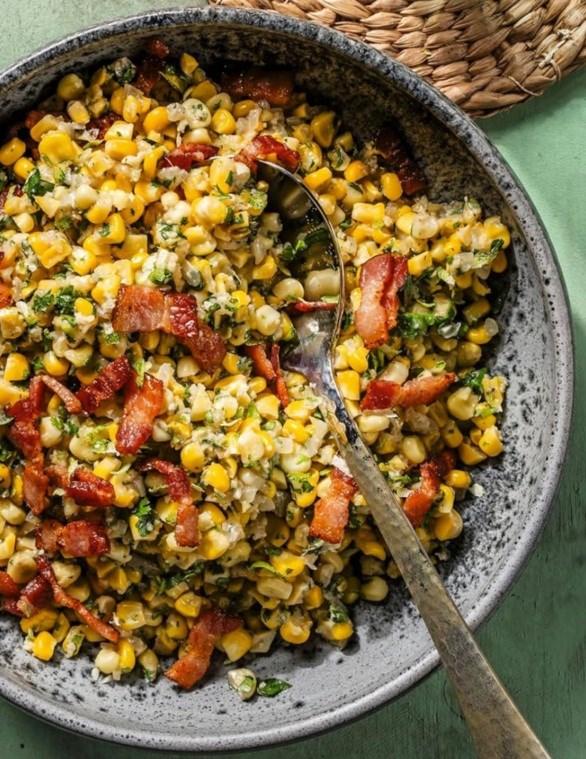 Creamed corn with lime 