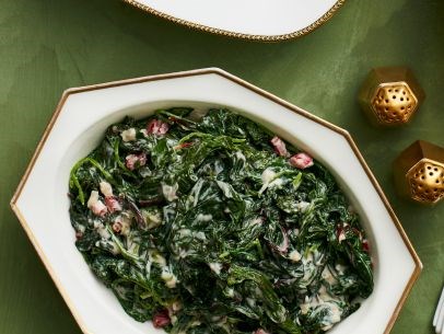 Creamed mixed greens