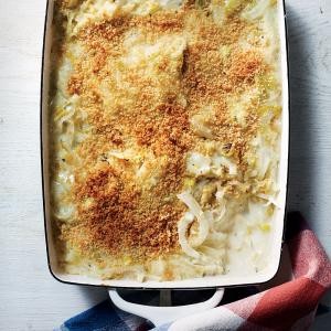 Creamed onion casserole