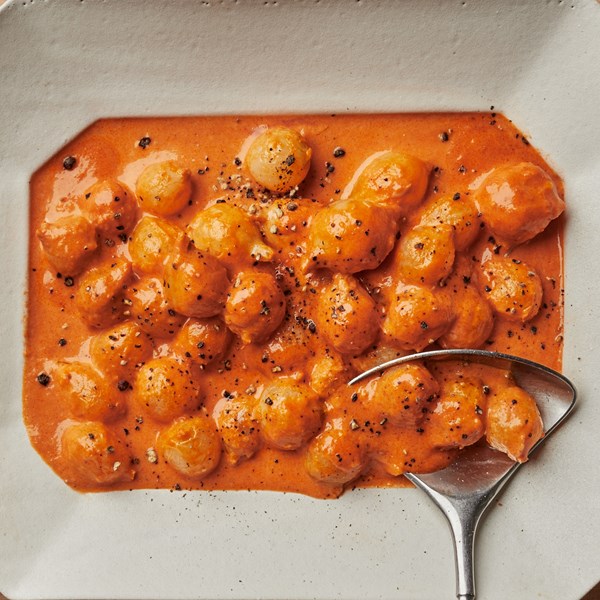 Creamed onions alla vodka 