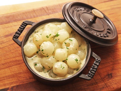 Creamed pearl onions