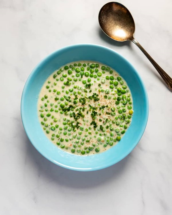 Creamed peas