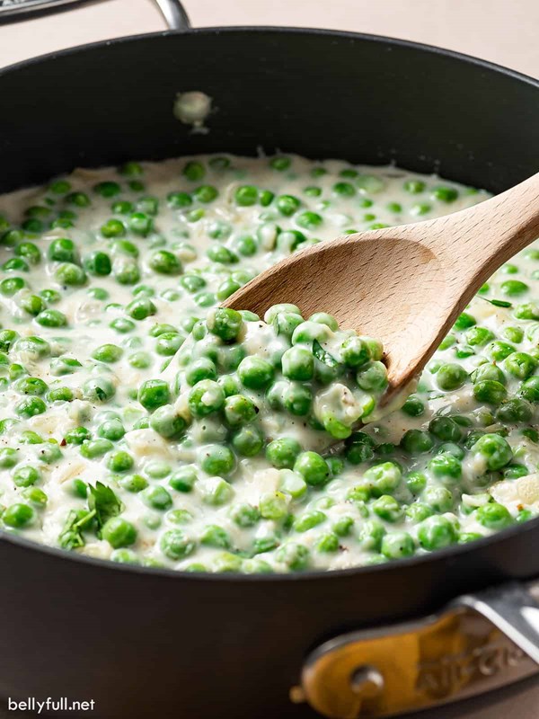 Creamed peas