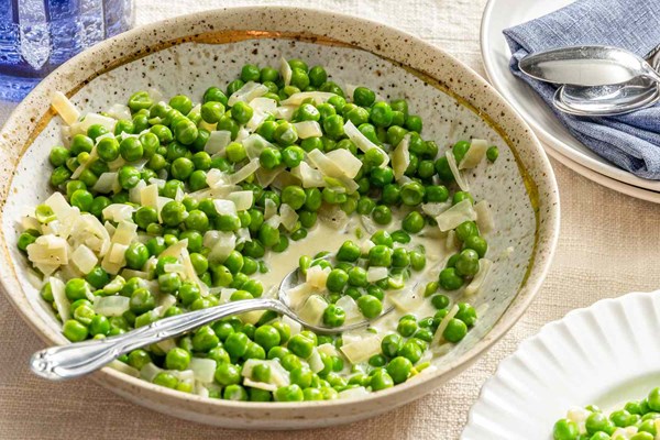 Creamed peas