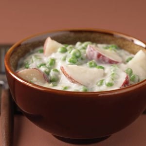 Creamed potatoes & peas 