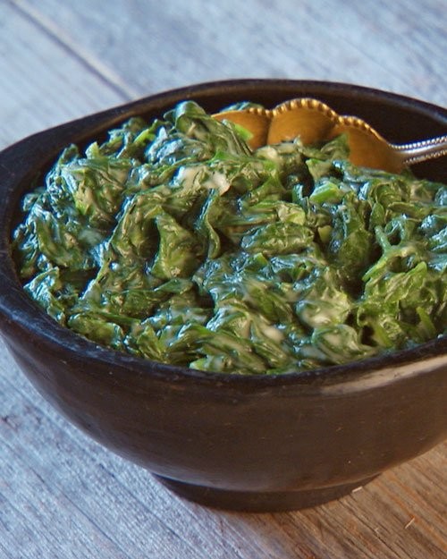 Creamed spinach