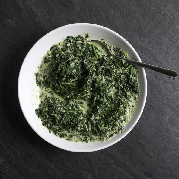 Creamed spinach