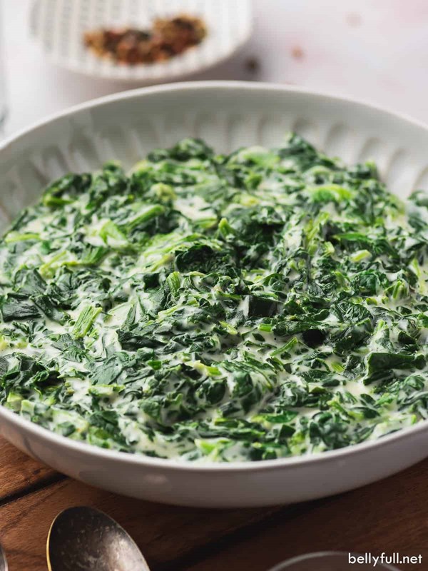 Creamed spinach