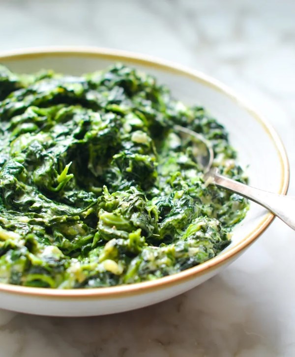 Creamed spinach