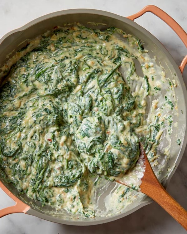 Creamed spinach 