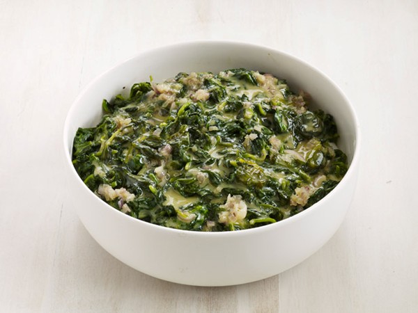 Creamed spinach