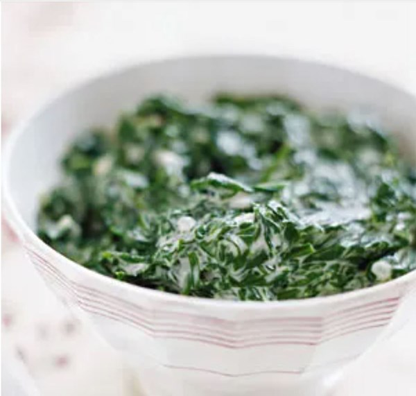 Creamed spinach