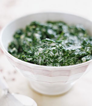 Creamed spinach