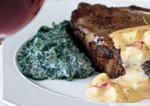 Creamed spinach deluxe