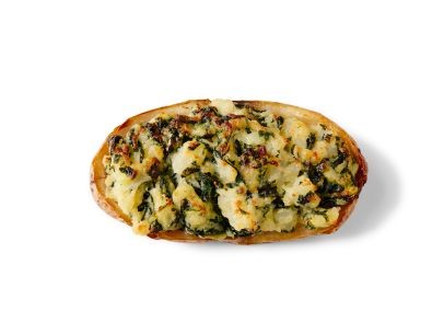 Creamed spinach twice-baked potatoes