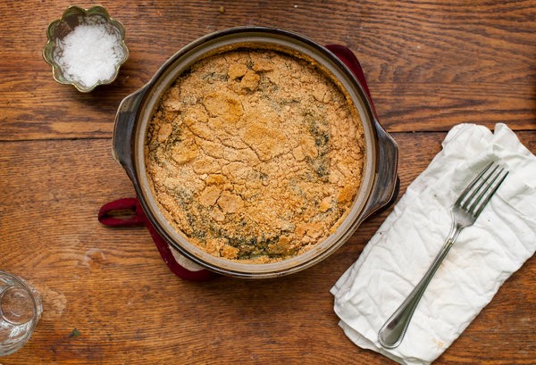 Creamed spinach with jalapeño peppers