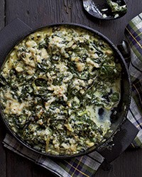 Creamed spinach with Montreal salted herbs