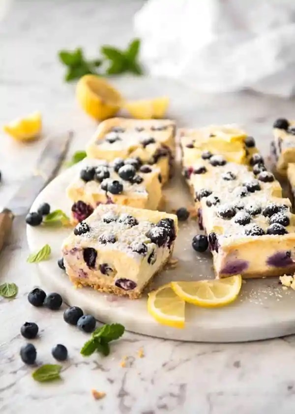 Creamier blueberry cheesecake bars