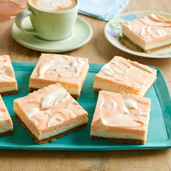 Creamsicle cheesecake bars