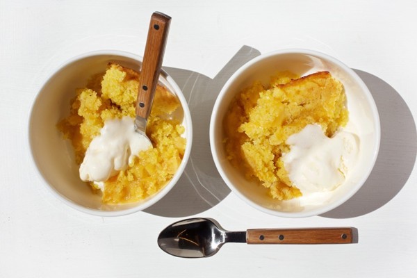 Creamsicle pudding cake