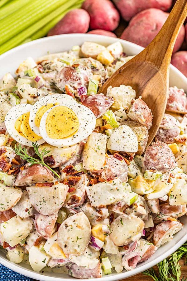 Creamy American potato salad